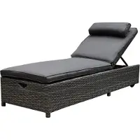 AVH-Collectie Thermen ligbed 189x65xH31 cm antraciet