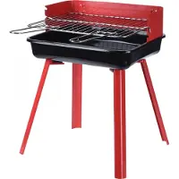 BBQ Click Inn Barbecue 36x31x45 cm Rood/Zwart