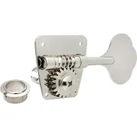 AllParts TK0882001 Gotoh 4-in-line open gear bass keys, nickel, 4pcs