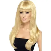 Partyline pruik lang blond