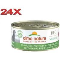 Almo Nature 24x HFC - Kattenvoer Natvoer Blik - Natural - Stille Oceaan Tonijn - 150g
