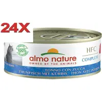 Almo Nature HFC - Kattenvoer - Graanvrij Tonijn & Pompoen - 24x70gr
