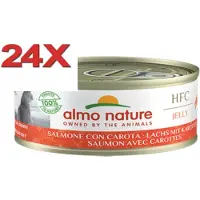 Almo Nature HFC - Kattenvoer - Jelly Zalm & Wortel - 24x70gr