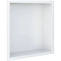 Looox BoX nis - 30x30x7cm - inbouw - met flens - wit box30flw