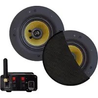 Aquasound Bluetooth Audio bluetooth audiosysteem - (50 watt / bt4.0 / auto-aux) - met samba speakerset (mat zwart) - 230v/12v BMN50EASY-SZ