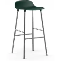 Normann Copenhagen Barstoel Form Barstool 75 cm Chrome Green
