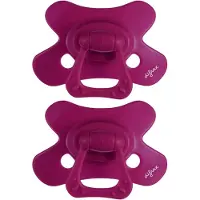 Difrax Natural Fopspeen - 12 tot 18 Maanden - Paarse - 2 Stuks