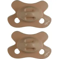 Difrax Fopspeen Natural - Newborn - Lichtbruin - 2 Stuks