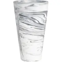 Zuiver Conic Vaas Maat S - Zwart/Wit