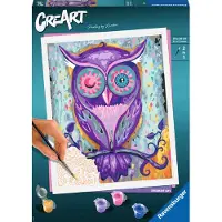 Ravensburger CreArt Dreaming Owl - Schilderen op nummer voor volwassenen - Hobbypakket