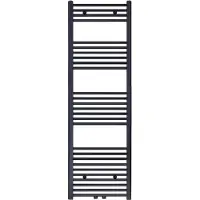 Klea Handdoekradiator Middenaansluiting 1600x500 721 Watt Geborsteld Mat Zwart