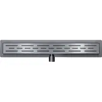 Klea 3e Generatie Douchegoot 80x7cm 40mm Met RVS Sifon En Filter RVS Gunmetal