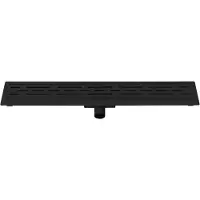 Aspova Mamak Douchegoot RVS Met Flens & Design Rooster 80cm Mat Zwart
