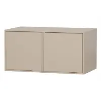 Vtwonen Daily Kast Double - Grenenhout - Dakargrau/Grijs - 50x100x58 cm