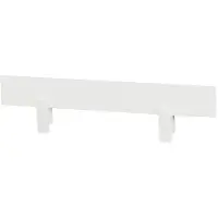 Hoppekids Bedhekken - ECO Comfort - 100x22,5 cm - Wit - - OneSize - Bedhekken