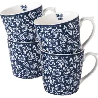 Laura Ashley Blueprint Collectables Mokken set van 4 - Sweet Alyssum - 32 cl.