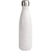 Sagaform Nils stalen fles 50 cl Wit-zwart