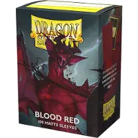 Dragon Shield 100 Box Sleeves Matte Blood Red