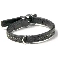 Flamingo Karlie Plus Halsband Monte Carlo - 11 mm x 21 cm - Zwart