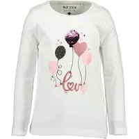 Blue Seven - Meisjes longsleeve - wit - Maat 92