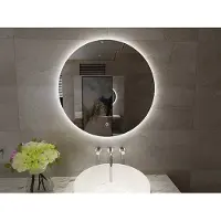 Klea Miro Condensvrije Rond Spiegel Met Indirecte LED Verlichting En Touch Schakelaar 80cm