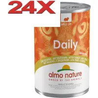 Almo Nature Dailymenu - Kattenvoer Blik - Kalkoen - 24x400gr