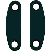 Boston NP-82-B Nekommantingsplaten - Set van 2, Zwart, 50,5x15,1 mm
