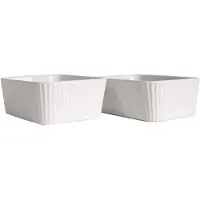 Sagaform Flora ovenschaal mini 2-pack Wit