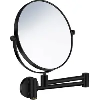 Smedbo Vergrootspiegel Draaibaar Diameter 20 cm Messing Mat Zwart