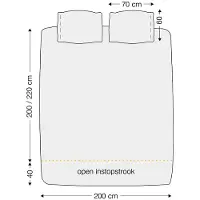 Kayori Dekbedovertrek Shizu Offwhite Percal-200 x 200 / 220 cm | 2-Persoons