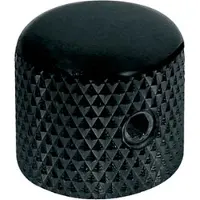 Boston KB-225 Dome Knop - Zwart Metaal 15,0 x 14,0 mm met Inbusschroef