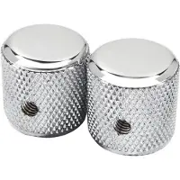 Fender 95799049 60's Telecaster knurled knoppen - Chroom (2 stuks)