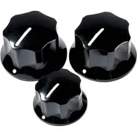 Fender Knopset '60s Jazz Bass - 3 Stuks, Zwart