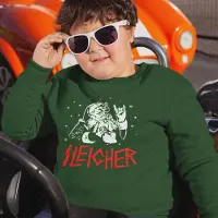 B&C Foute Kersttrui Groen Kind - Sleigher Kerstman (3-4 jaar - MAAT 98/104) - Kerstkleding voor jongens & meisjes