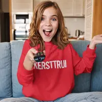 B&C Foute Kersttrui Rood Kind - Kersttrui (3-4 jaar - MAAT 98/104) - Kerstkleding voor jongens & meisjes