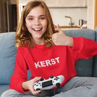 B&C Foute Kersttrui Rood Kind - Kerst (5-6 jaar - MAAT 110/116) - Kerstkleding voor jongens & meisjes
