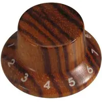 Boston Ontdek de KWZ-310 Stallion belknop van hout in zebraafwerking, 25x13 mm.