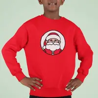B&C Kersttrui Rood Kind - Kerstman (3-4 jaar - MAAT 98/104) - Kerstkleding voor jongens & meisjes