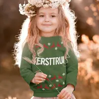 B&C Foute Kersttrui Groen Kind - Kersttrui Rendieren (9-11 jaar - MAAT 134/140) - Kerstkleding voor jongens & meisjes