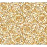 Versace KLASSIEK BAROK ORNAMENTEN BEHANG - Beige Geel Metallic - AS Creation Versace 4