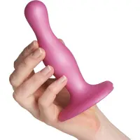 Strap-On-Me Curvy S - golvende dildo met zuignap (roze)