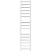 LuxeBath Badkamerradiator Sahara 300x1800 mm Wit recht met zijaansluiting