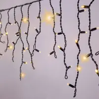 LumenXL IJspegelverlichting koppelbaar | vanaf 3 meter | 114 LEDs | warm wit met twinkel | rubber