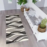 Tapiso Dream Loper Tapijt Grijs Gangloper Vloerkleed Maat- 70x650