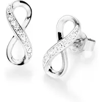 Smart Jewel Oorbellen 'Unendlichkeit' zilver