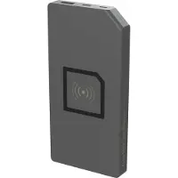 DesignNest PowerBank - Draadloos laden/opladen - Duo-Wireless - Grijs
