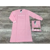 Lunatex - dames nachthemd 224129 - badstof - roze - maat L