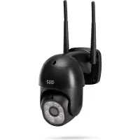 SEC24 CAM216Z Dome Camera zwart - IP Camera draai- en kantelbaar voor buiten - FHD 1080P - Kleuren nachtzicht