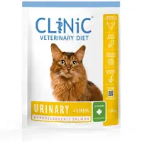 Clinic Veterinary Diet cat urinary + stress salmon 1,5kg