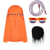 Boland Sjeik set | Oranje Nederland (rood, wit, blauw, oranje en zwart)